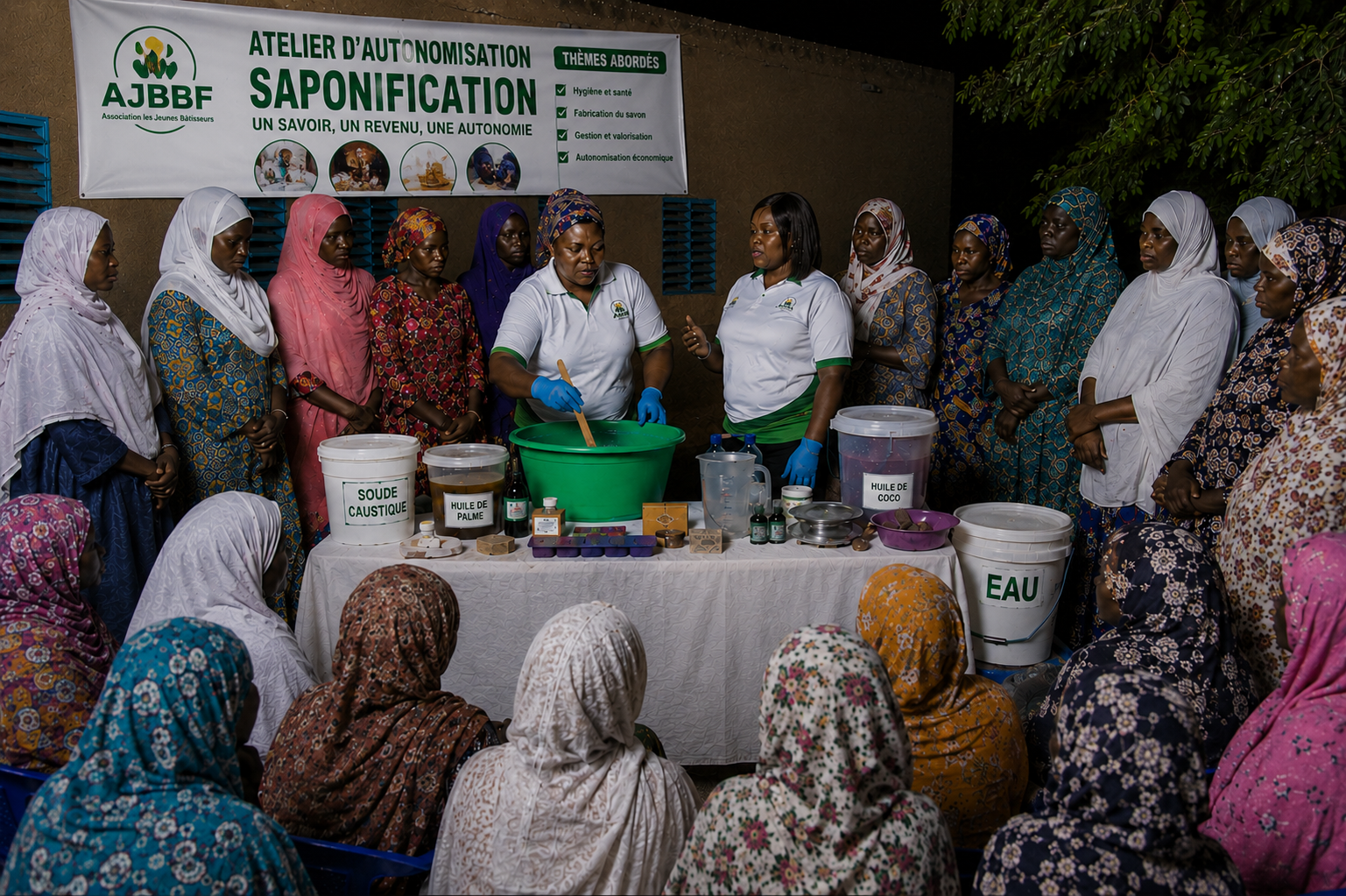 Atelier d'autonomisation et saponification des femmes